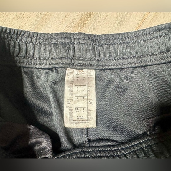 Adidas classic essential 3 white stripes black sweat pants size S Read* - Picture 7 of 10